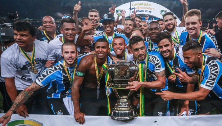 Grêmio conquista o 5º título da Copa. Foto: Jeferson Bernardes