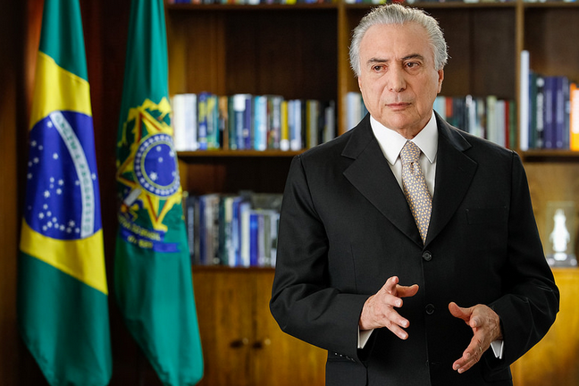 Temer se pronuncia em rede nacional. Foto: Beto Barata