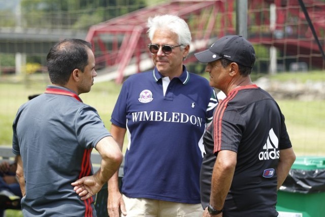 O vice-presidente de futebol do Flamengo, Flávio Godinho