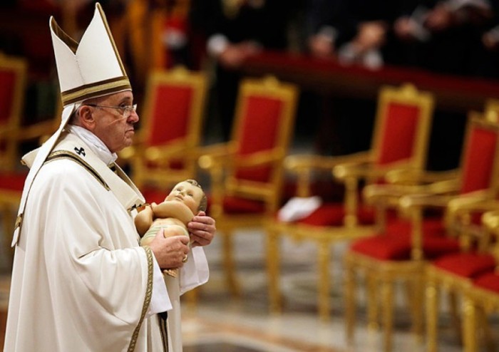 Papa pede que se reze pelas crianças. Foto: Reprodução