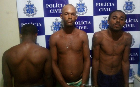 Um adolescente, Vladimir e Fernando foram presos. Foto: SSP