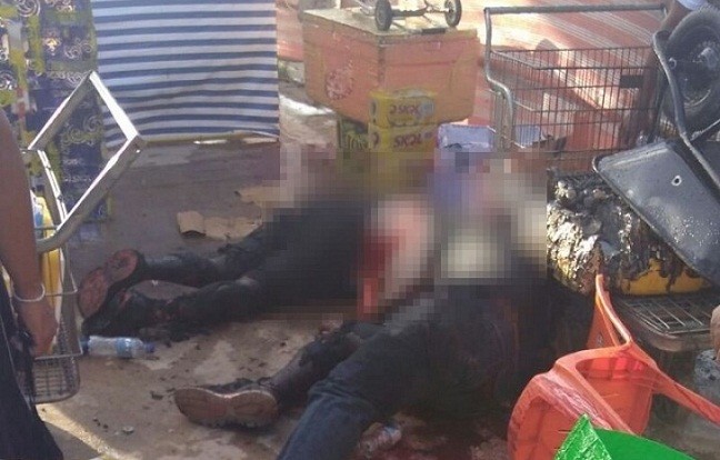 Vítimas tiveram corpos queimados. Foto: Reprodução/Bocão News