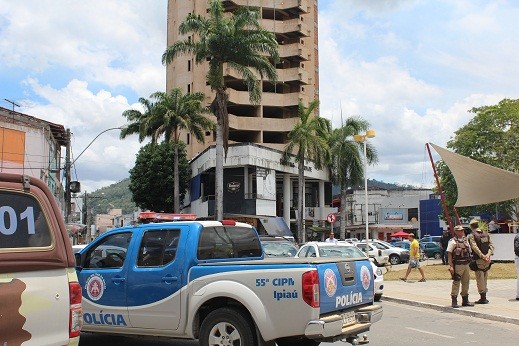 Crime ocorreu no Centro de Ipiaú. Foto: Blog Marcos Frahm